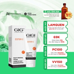 GIGI ESTER C NIGHT RENEWAL CREAM / KEM DƯỠNG TÁI TẠO, LÀM SÁNG VÀ CHỐNG OXY HOÁ DA BAN ĐÊM 