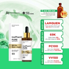 INOPHARM BIO OILS: ROSE + ARGAN - Tinh Dầu Dưỡng Sáng & Chống Lão Hóa, Cho Làn Da Khỏe Mạnh