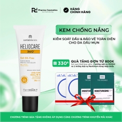 HELIOCARE 360º GEL OIL-FREE SPF 50+: Kem Chống Nắng Phổ Rộng - Kiểm Soát Dầu & Bảo Vệ Toàn Diện Cho Da Dầu Mụn