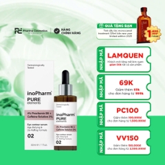INOPHARM 4% PROVITAMIN B5 + 3% CAFFEINE: Tinh Chất Giảm Bọng & Quầng Thâm Mắt, Tái Sinh Làn Da Mệt Mỏi