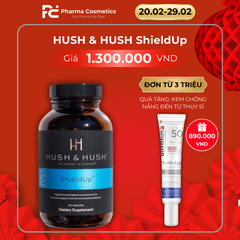 HUSH & HUSH ShieldUp / VIÊN UỐNG TĂNG CƯỜNG HỆ MIỄN DỊCH, CHỐNG TIA UV