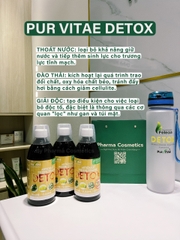 PUR VITAE DETOX ARTICHAUT, PISSENLIT, SAUGE ET THÉ / NƯỚC UỐNG THOÁT NƯỚC, GIẢI ĐỘC VÀ ĐÀO THẢI CHO CƠ THỂ