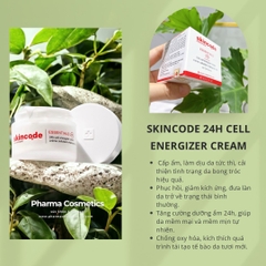 SKINCODE 24H CELL ENERGIZER CREAM / KEM PHỤC HỒI, DƯỠNG ẨM TRẺ HÓA DA