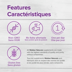 Viên uống Dầu Cá Webber Naturals Triple Strength Omega-3 900mg
