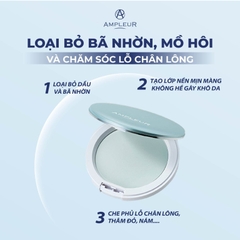 AMPLEUR FACE POWDER COOL / PHẤN PHỦ MÀU XANH MÁT LẠNH 50+/PA++++ KIỀM SOÁT BÃ NHỜN