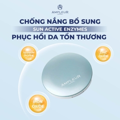 AMPLEUR FACE POWDER COOL / PHẤN PHỦ MÀU XANH MÁT LẠNH 50+/PA++++ KIỀM SOÁT BÃ NHỜN