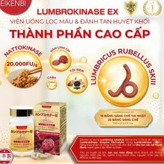 SET QUÀ SỨC KHOẺ TIM MẠCH TẶNG MẸ- EIKENBI LUMBROKINASE EX SKILL