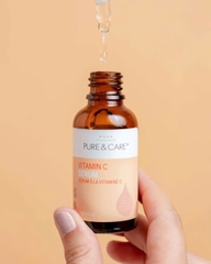 PURE & CARE SERUM VITAMIN C / TINH CHẤT VITAMIN C DƯỠNG ẨM, GIÚP GIẢM MẨN ĐỎ VÀ TĂNG ĐỘ SÁNG