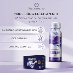 KINOHIMITSU COLLAGEN NITE 5300mg / NƯỚC UỐNG CHỐNG LÃO HÓA, GIÚP NGỦ NGON