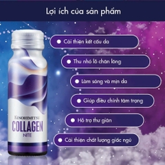KINOHIMITSU COLLAGEN NITE 5300mg / NƯỚC UỐNG CHỐNG LÃO HÓA, GIÚP NGỦ NGON