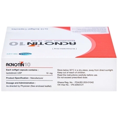 ACNOTIN 10 / THUỐC ĐIỀU TRỊ MỤN TRỨNG CÁ NẶNG 