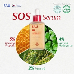 FAU Skin Solution SOS Serum – Tinh Chất Dịu Nhẹ Hỗ Trợ Phục Hồi Và Nuôi Dưỡng Làn Da Nhạy Cảm