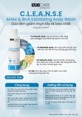 MDCARE AHAS & BHA EXFOLIATING BODY WASH / SỮA TẮM GIẢM  MỤN & TẨY TẾ BÀO CHẾT