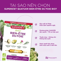 SUPERDIET QUATUOR BIEN-ÊTRE DU FOIE BIO BỔ GAN, CHĂM SÓC SỨC KHỎE GAN