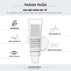 AHOHWA BRIGHTENING CORRECTOR / KEM DƯỠNG TRẮNG DA MỜ THÂM GIẢM NÁM 