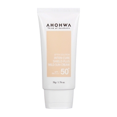 AHOHWA SPF 50+/PA++++ INTER CURE SHIELD PLUS MILD SUN CREAM / KEM CHỐNG NẮNG HIỆU CHỈNH SẮC TỐ - X5 BẢO VỆ 