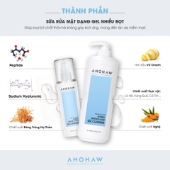 AHOHAW HYBIRD WATER FLUIDE GEL CLEANSER / SỮA RỬA MẶT DẠNG GEL DÀNH CHO MỌI LOẠI DA 