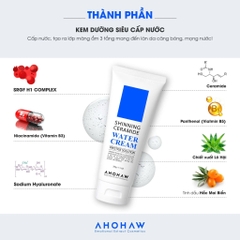 AHOHAW SHINNING CERAMIDE WATER CREAM / KEM DƯỠNG SIÊU CẤP NƯỚC & PHỤC HỒI HÀNG RÀO BẢO VỆ DA 