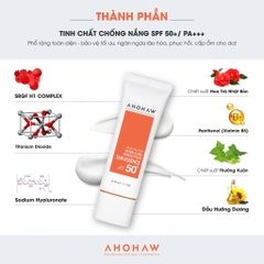 AHOHAW INTEN CURE SHIELD PLUS SUN ESSENCE SPF 50+/PA+++ / KEM CHỐNG NẮNG VẬT LÝ LAI HOÁ HỌC 
