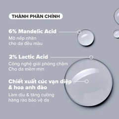 PAULA’S CHOICE SKIN PERFECTING 6% MANDELIC ACID + 2% LACTIC ACID LIQUID EXFOLIANT: Tái Tạo Làn Da Mềm Mịn & Rạng Rỡ