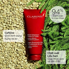 CLARINS SUPER RESTORATIVE BALM FOR ABDOMEN & WAIST: Kem Dưỡng Da, Cải Thiện Độ Săn Chắc Vùng Bụng Và Eo