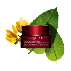 CLARINS SUPER RESTORATIVE NIGHT CREAM: Kem Dưỡng Đêm Tái Tạo Chuyên Sâu, Phục Hồi Làn Da Tươi Trẻ