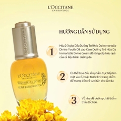 L'OCCITANE IMMORTELLE DIVINE YOUTH OIL: Dầu Dưỡng Trẻ Hóa & Phục Hồi Vẻ Rạng Rỡ Cho Làn Da