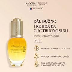 L'OCCITANE IMMORTELLE DIVINE YOUTH OIL: Dầu Dưỡng Trẻ Hóa & Phục Hồi Vẻ Rạng Rỡ Cho Làn Da
