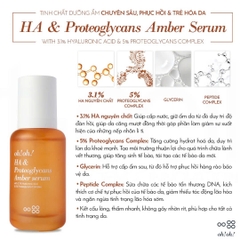 OH!OH! HA & PROTEOGLYCANS AMBER SERUM: Tinh Chất Cấp Ẩm Đa Tầng, Phục Hồi & Trẻ Hóa Làn Da