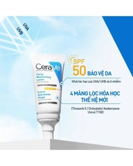 CeraVe Facial Moisturizing Lotion AM SPF 50: Sữa Dưỡng Ẩm Chống Nắng Phục Hồi Dành Cho Da
