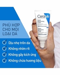 CERAVE FACIAL MOISTURISING LOTION PM: Sữa Dưỡng Ẩm Đêm Cho Làn Da Khỏe Mạnh & Mềm Mịn
