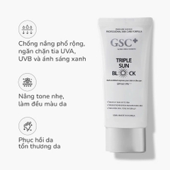 GSC TRIPLE SUN BLOCK: Kem Chống Nắng Phổ Rộng - Bảo Vệ Toàn Diện & Dưỡng Da Khỏe Mạnh