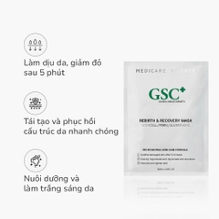GSC REBIRTH & RECOVERY MASK: Mặt Nạ Tái Tạo, Phục Hồi Da Chuyên Sâu, Dịu Da Sau 5 Phút