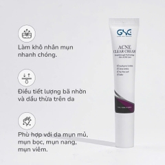 GSC ACNE CLEAR CREAM: Kem Chấm Mụn - Giảm Viêm & Khô Cồi Mụn Nhanh Chóng