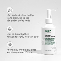 GSC NATURAL MAKEUP REMOVE: Dầu Tẩy Trang 2 trong 1 - Sạch Sâu & Dưỡng Ẩm Mịn Màng