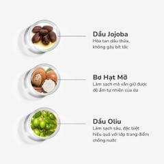 GSC NATURAL MAKEUP REMOVE: Dầu Tẩy Trang 2 trong 1 - Sạch Sâu & Dưỡng Ẩm Mịn Màng