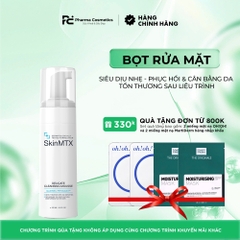 SKINMTX DELICATE CLEANSING MOUSSE: Bọt Rửa Mặt Siêu Dịu Nhẹ - Phục Hồi & Cân Bằng Da Tổn Thương Sau Liệu Trình