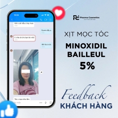 XỊT MỌC TÓC MINOXIDIL BAILLEUL 5% - Giải Pháp Chuyên Sâu Cho Người Bị Hói Đầu, Giúp giảm rụng tóc và kích thích mọc tóc ( Set 3 lọ )