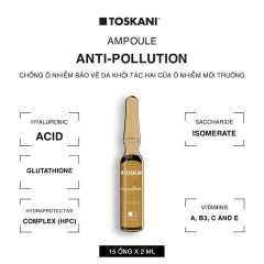 TOSKANI Anti-Pollution Ampoule: "Lá Chắn" Bảo Vệ Da Toàn Diện Trước Ô Nhiễm Môi Trường