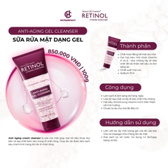 HCPHARMACY ANTI-AGING GEL CLEANSER / GEL RỬA MẶT RETINOL 