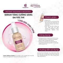 HCPHARMACY INSTANT RADIANCE BOOSTER / BOOSTER RETINOL TĂNG CƯỜNG SÁNG DA TỨC THÌ 