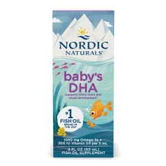 Nordic Naturals Baby's DHA – Dưỡng Chất Vàng Phát Triển Trí Não & Thị Lực Cho Bé