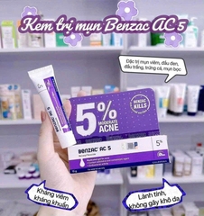 Benzac AC 5 (5%) Gel – Gel Dưỡng Hỗ Trợ Làm Giảm Mụn Viêm, Kiểm Soát Bã Nhờn Và Làm Dịu Da