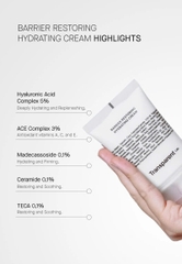 Transparent Barrier Restoring Hydrating Cream – Kem Dưỡng Ẩm Sâu, Củng Cố Hàng Rào Bảo Vệ Da Và Ngăn Ngừa Các Dấu Hiệu Tuổi Tác