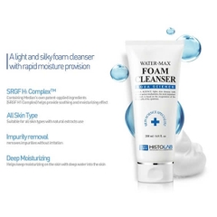Histolab Water-Max Foam Cleanser – Sữa Rửa Mặt Dạng Gel Tạo Bọt Cấp Ẩm Khóa Nước, Thanh Lọc Lỗ Chân Lông Và Nuôi Dưỡng Da Sáng Mịn