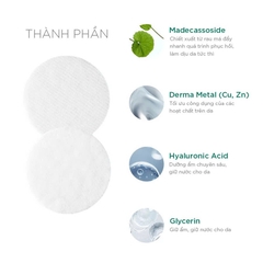 DR.DIFFERENT CICA METAL CALMING PAD – Bông Miếng Thấm Tinh Chất Rau Má Giúp Làm Dịu Da, Giảm Thô Ráp Và Cấp Ẩm Mịn Màng