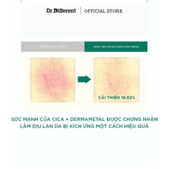 DR.DIFFERENT CICA METAL CALMING PAD – Bông Miếng Thấm Tinh Chất Rau Má Giúp Làm Dịu Da, Giảm Thô Ráp Và Cấp Ẩm Mịn Màng
