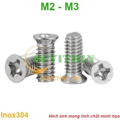 Ốc Vít Bake Đầu Nhỏ M2 M2.5 M3 Inox 304
