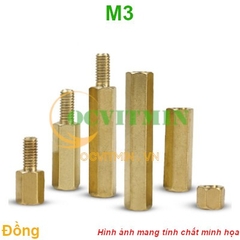 Trụ Đồng Đực Cái, Cái Cái M3 Cọc Đồng Lục Giác M3 Ốc Đồng