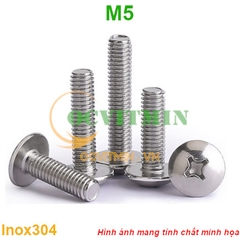 Ốc Vít Bake Đầu Dù M5 Inox 304